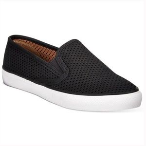 SPERRY Top-Sider Seaside Emboss‎ Black Suede Shoes